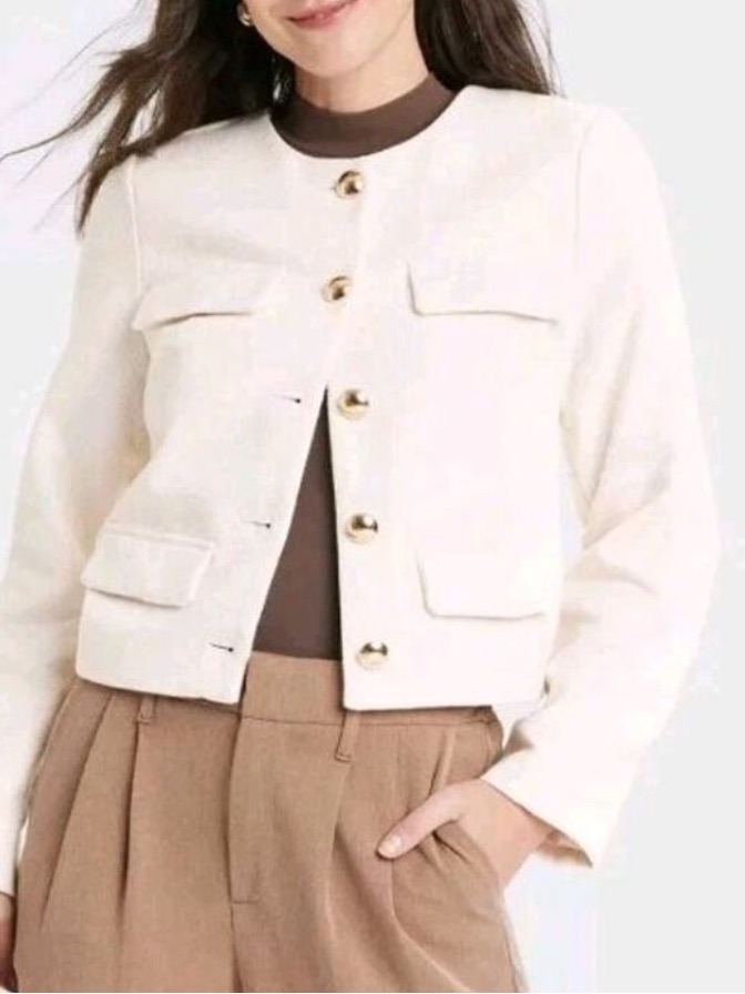 A New Day Responsible Style, Black Textured Blazer With Gold Buttons Xxl Nwt